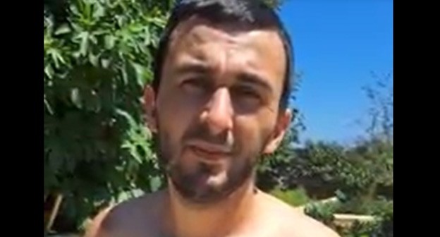 Фархад Казиев, стоп-кадр видео, предоставленного его родными "Кавказскому узлу". Фархад Казиев, стоп-кадр видео, предоставленного его родными "Кавказскому узлу".