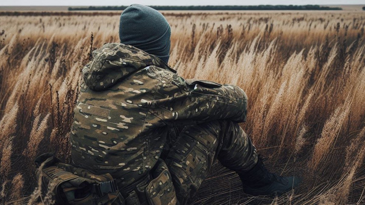 Военный на СВО. Иллюстрация создана «Кавказским узлом» с помощью ИИ в программе Copilot