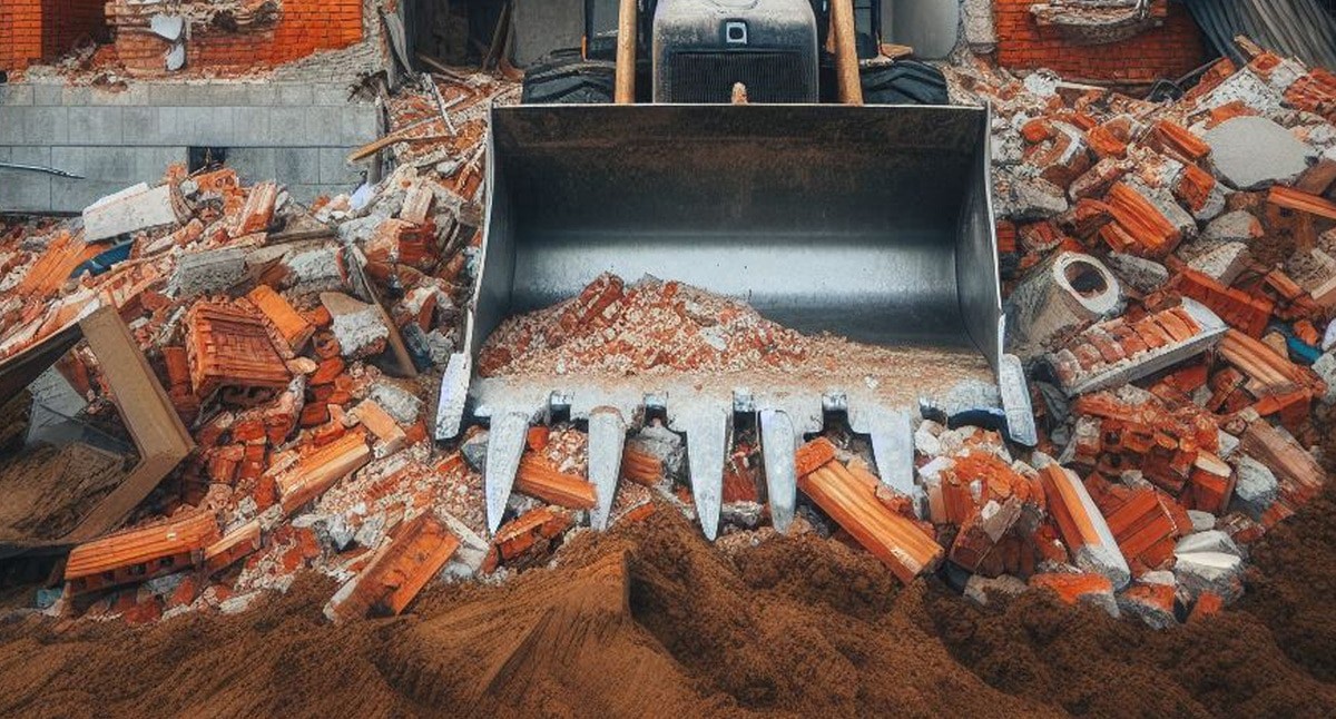 Бульдозер сносит дом. Иллюстрация создана «Кавказским узлом» с помощью ИИ в программе Copilot Бульдозер сносит дом. Иллюстрация создана «Кавказским узлом» с помощью ИИ в программе Copilot