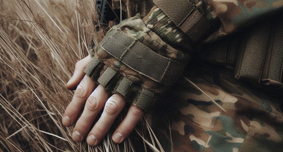 Рука военного. Иллюстрация создана "Кавказским узлом" с помощью ИИ в программе Copilot