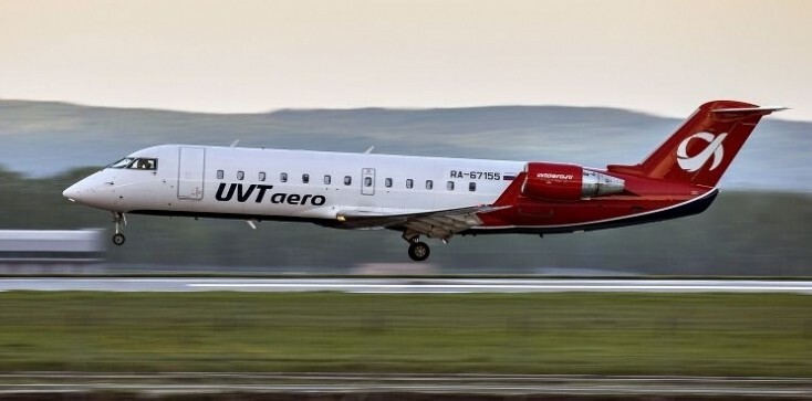 Самолет авиакомпании "ЮВТ Аэро", выполняющей рейсы из Москвы в Сухум. Фото с сайта авиакомпании.