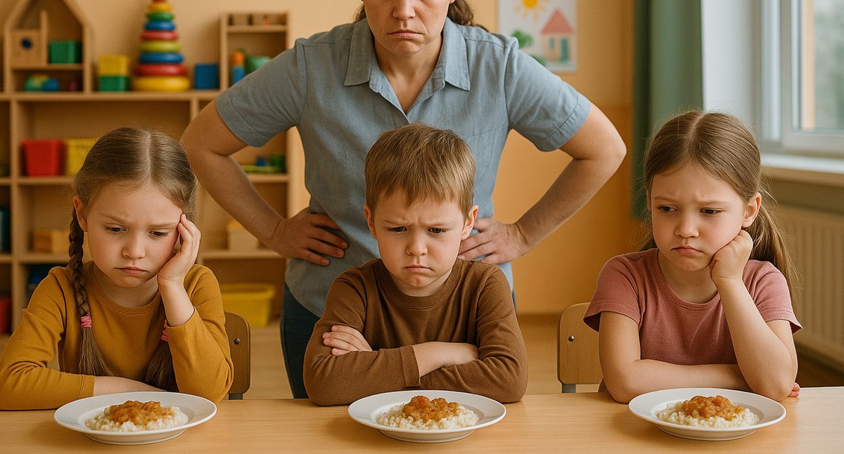 Дети в садике. Иллюстрация создана "Кавказским узлом" с помощью ИИ в программе Copilot