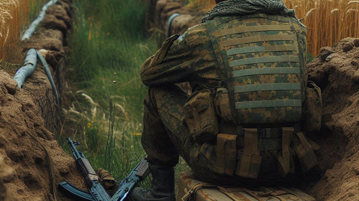 Военнослужащий. Иллюстрация создана "Кавказским узлом" с помощью ИИ в программе Copilot