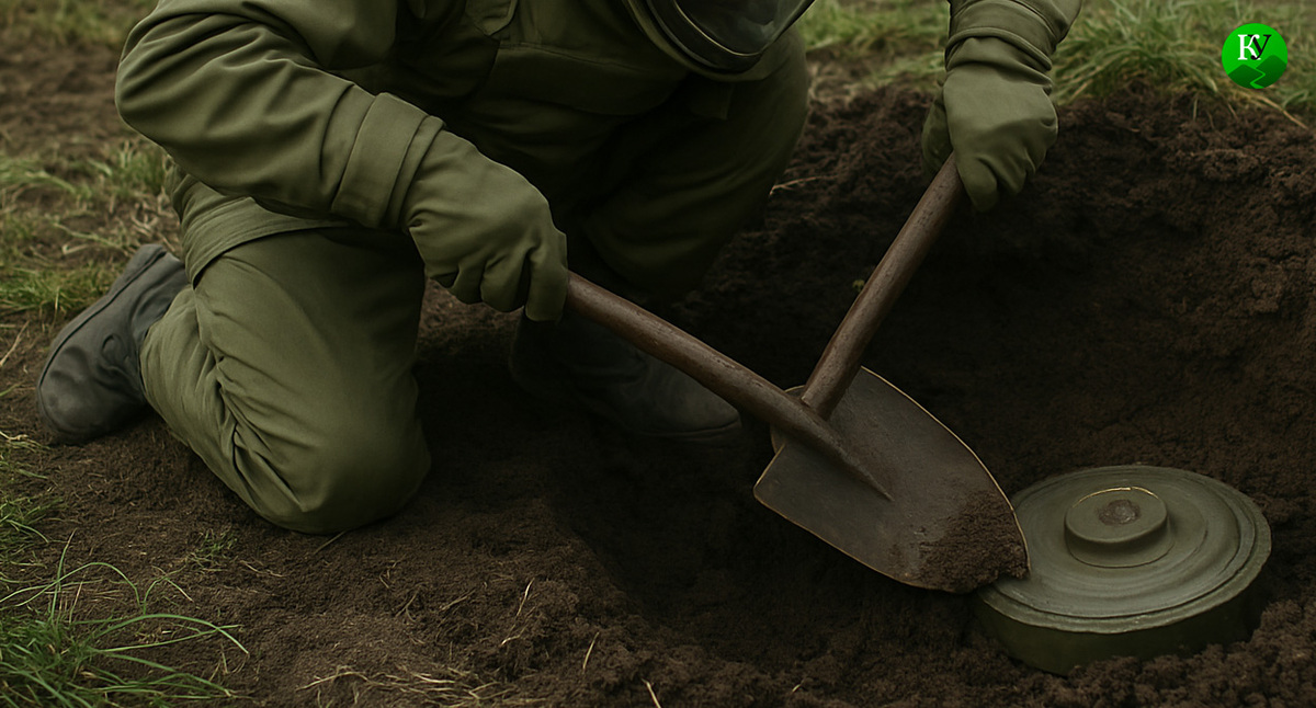 Минирование. Иллюстрация создана «Кавказским узлом» с помощью ИИ в программе Copilot