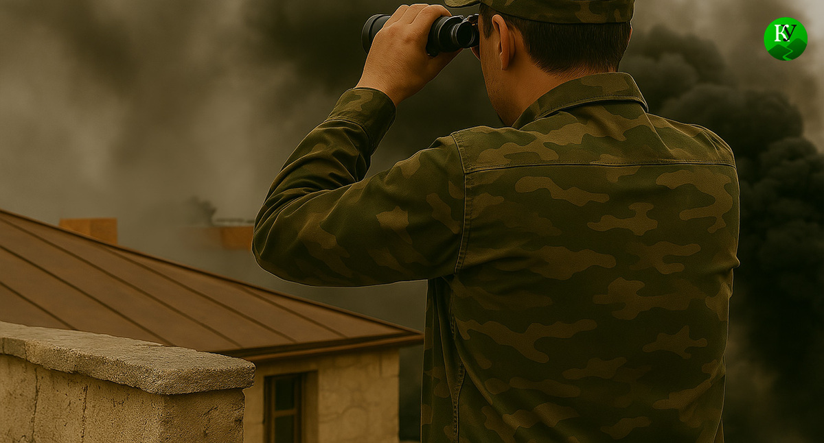 Военный на СВО. Иллюстрация создана "Кавказским узлом" с помощью ИИ в программе Copilot