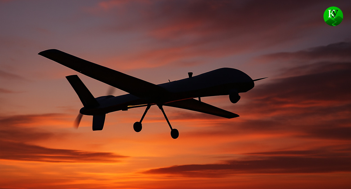 БПЛА в небе. Иллюстрация создана "Кавказским узлом" с помощью ИИ в программе Copilot БПЛА в небе. Иллюстрация создана "Кавказским узлом" с помощью ИИ в программе Copilot