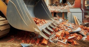 Сносят дом. Иллюстрация создана 