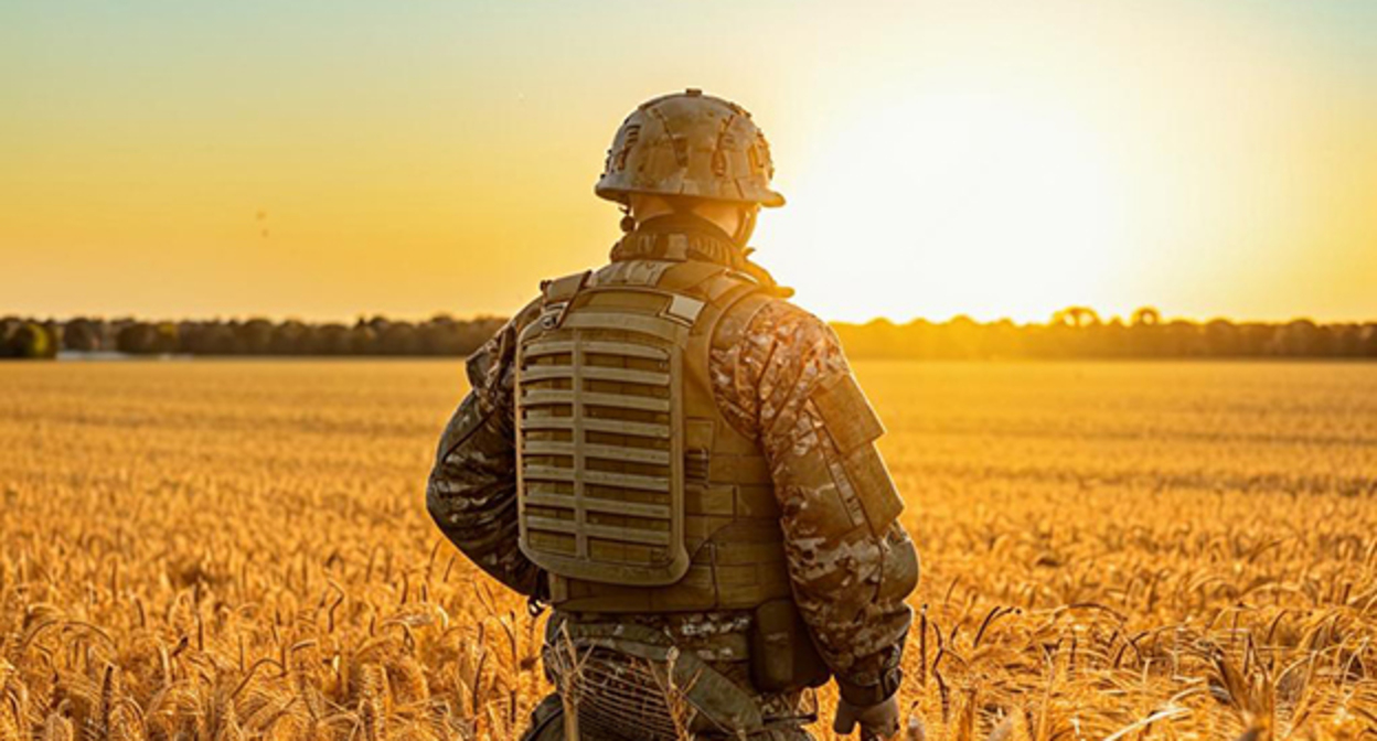 Военнослужащий. Иллюстрация "Кавказского узла", созданная при помощи программы Copilot