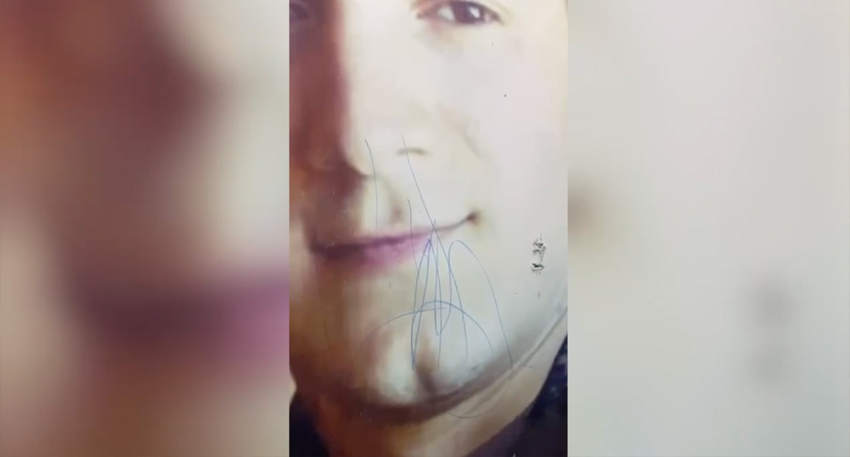 Разрисованный баннер. Скриншот: https://t.me/DzhambulatSalavov/378