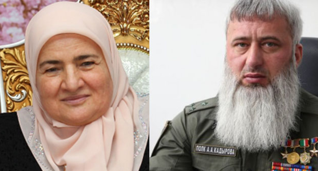 Аймани Кадырова и Замид Чалаев. Коллаж "Кавказского узла". Фото: https://grozny.tv/