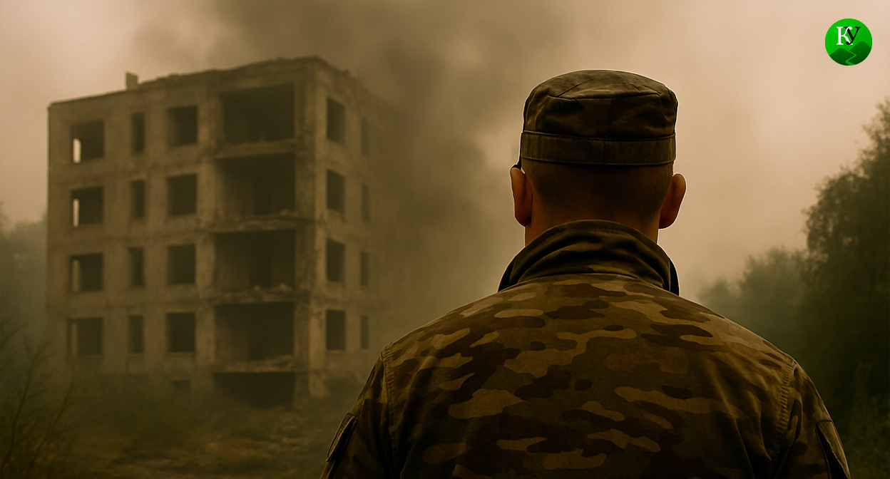 Военный на СВО. Иллюстрация создана "Кавказским узлом" с помощью ИИ в программе Copilot