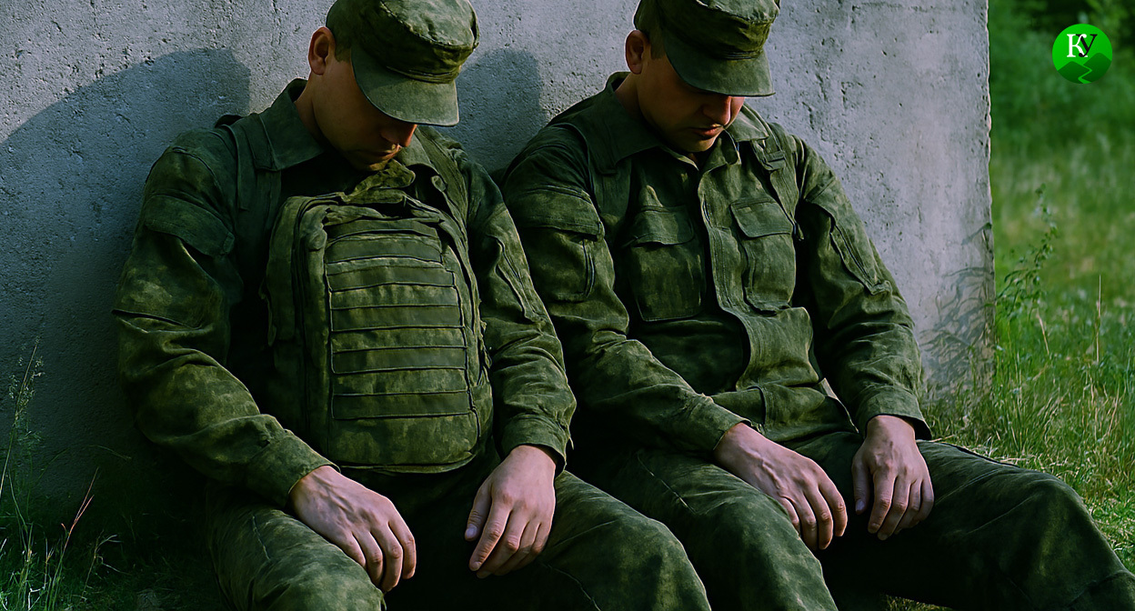 Военные на СВО. Иллюстрация создана «Кавказским узлом» с помощью ИИ в программе Copilot