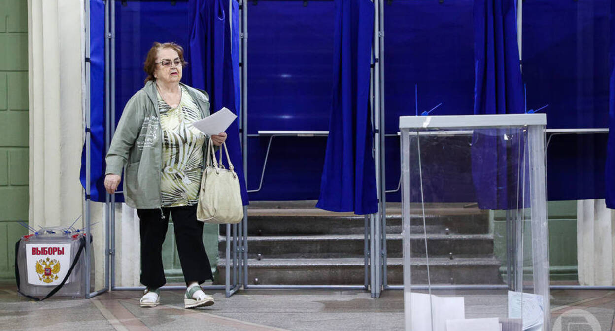 На избирательном участке в Волгоградской области. 14 сентября 2025 г. Фото: Дмитрий Рогулин / "Городские вести" https://gorvesti.ru/