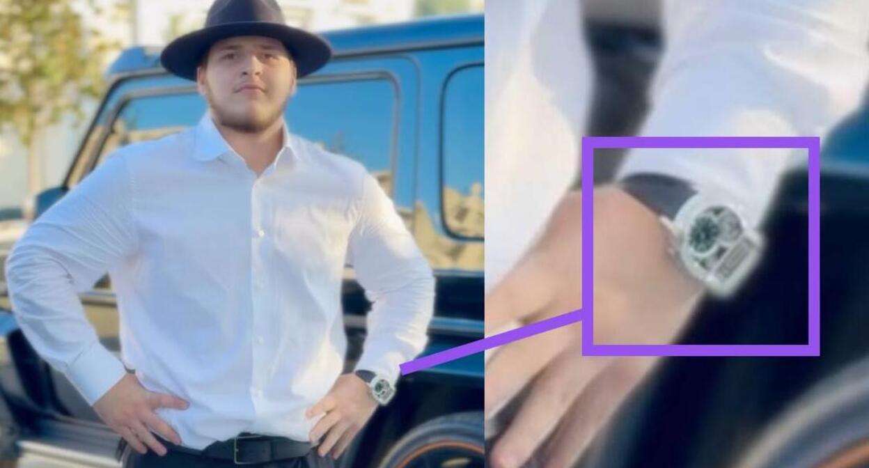 Адам Кадыров и его часы Jacob & Co Epic SF24. Фото: "Верстка" (внесено Минюстом РФ в реестр иноагентов).