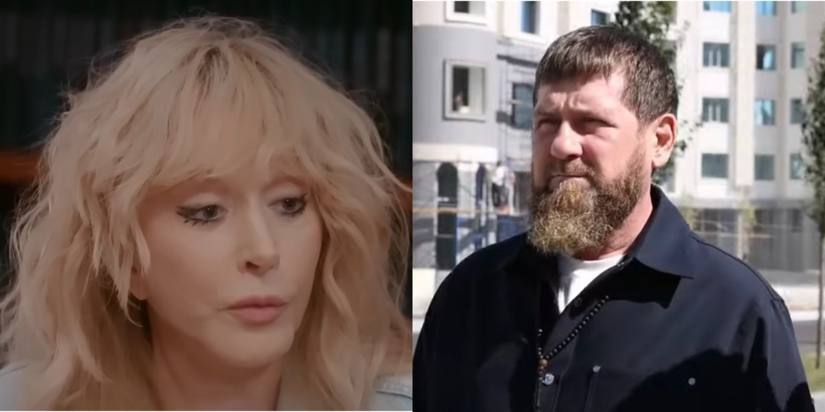 Алла Пугачева, Рамзан Кадыров. Кадры видео skazhigordeevoy и ALIBABAYEVOfficial на Youtube, коллаж "Кавказского узла".