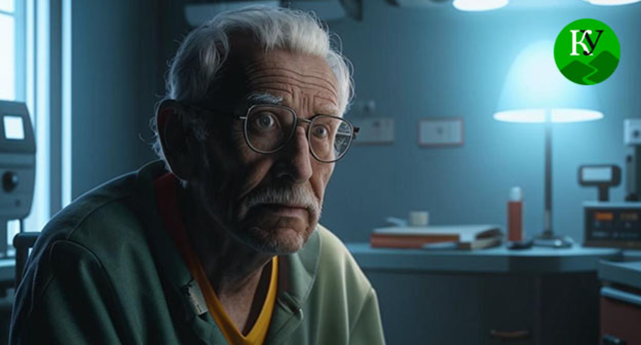 Пожилой человек. Иллюстрация "Кавказского узла", созданная при помощи ИИ в программе Copilot