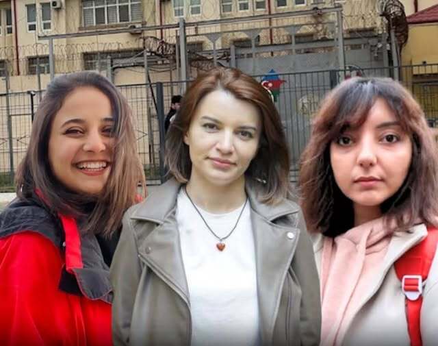 Наргиз Абсаламова, Вагифгызы, Эльнара Гасымова (слева направо). Фото: https://www.facebook.com/ принадлежит компании Meta, деятельность которой запрещена в России