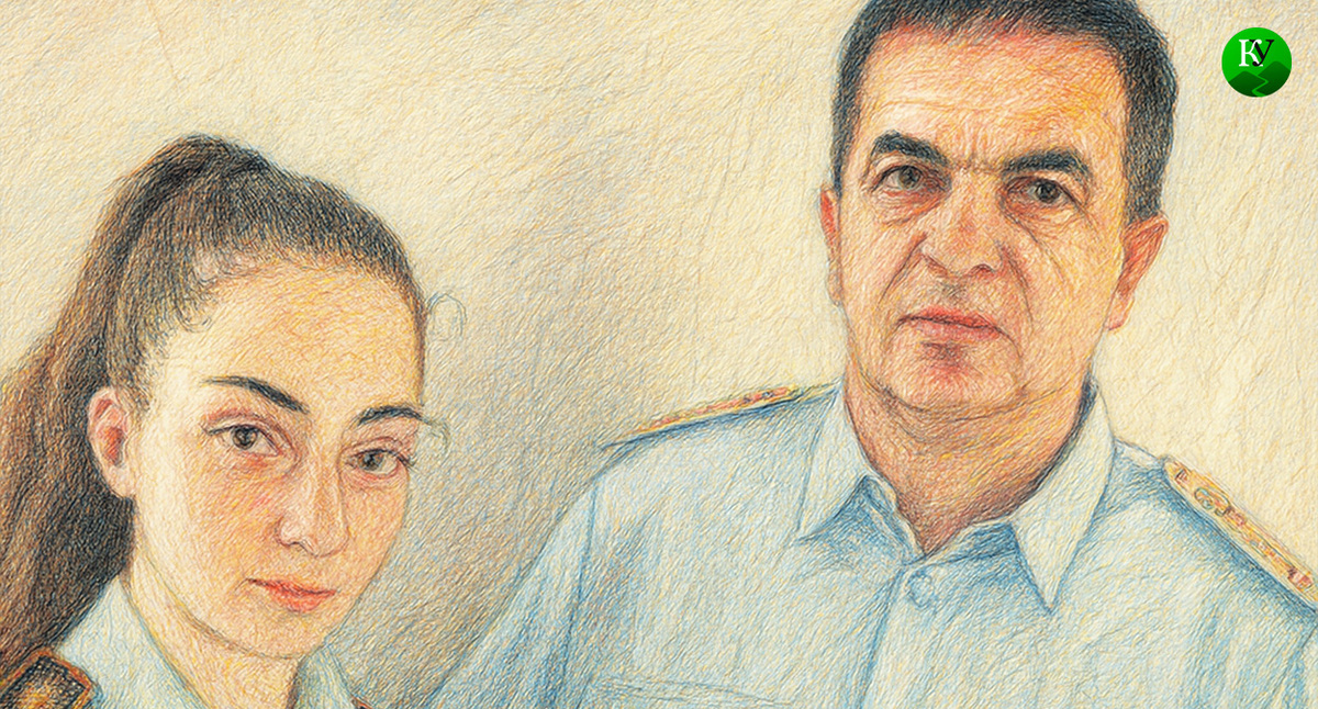 Анна Цамартова и Николай Цомартов. Иллюстрация создана "Кавказским узлом" с помощью ИИ в программе Copilot