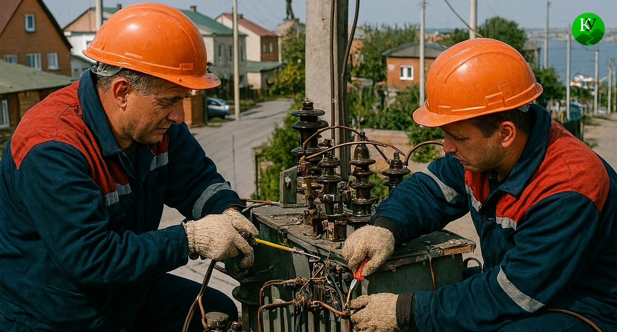 Электрики. Иллюстрация создана "Кавказским узлом" с помощью ИИ в программе Copilot