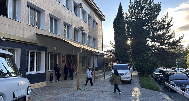 Цхинвальский горсуд. 2 октября 2025 г. Фото Зарины Санакоевой для "Кавказского узла"