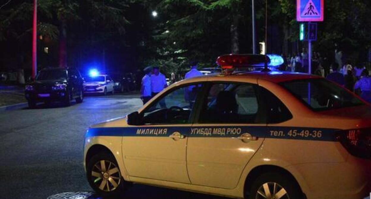 Милицейский автомобиль в Южной Осетии. Фото: пресс-служба МВД Южной Осетии. 