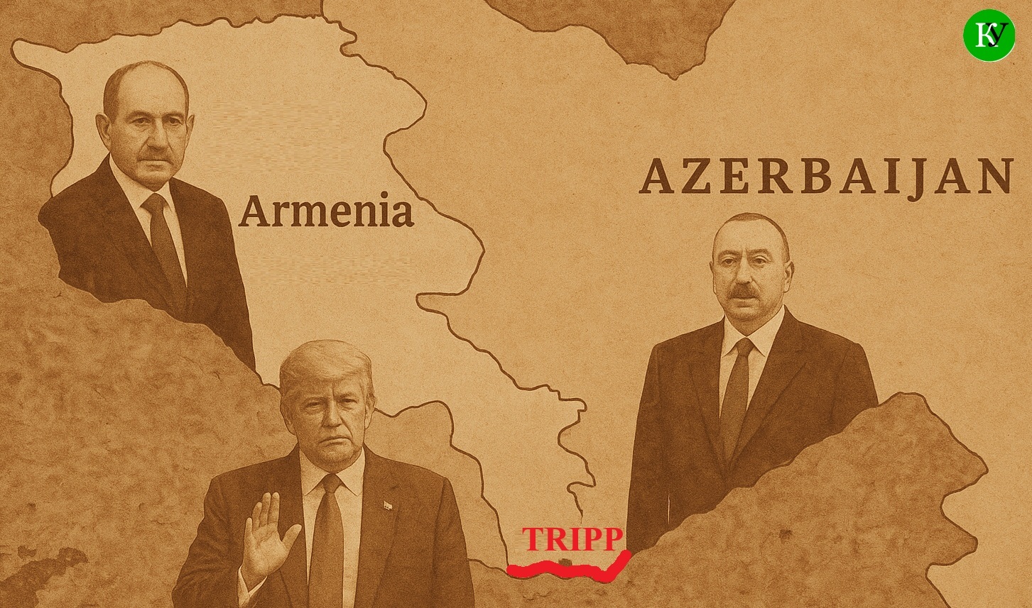 "Маршрут Трампа (TRIPP)". Иллюстрация создана "Кавказским узлом" с помощью ИИ в программе Copilot "Маршрут Трампа (TRIPP)". Иллюстрация создана "Кавказским узлом" с помощью ИИ в программе Copilot