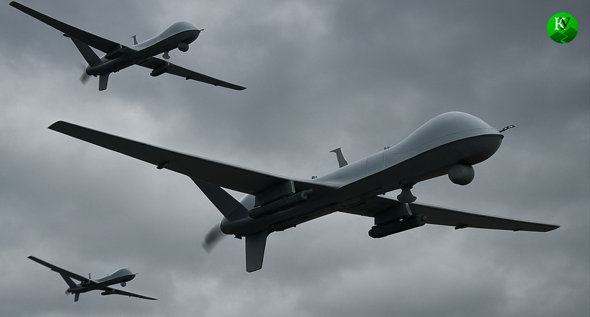 БПЛА. Иллюстрация создана «Кавказским узлом» с помощью ИИ в программе Copilot