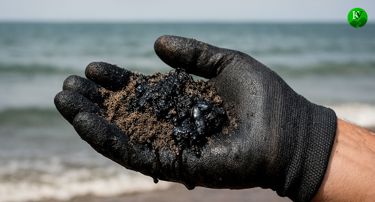 Песок в мазуте. Иллюстрация создана «Кавказским узлом» с помощью ИИ в программе Copilot