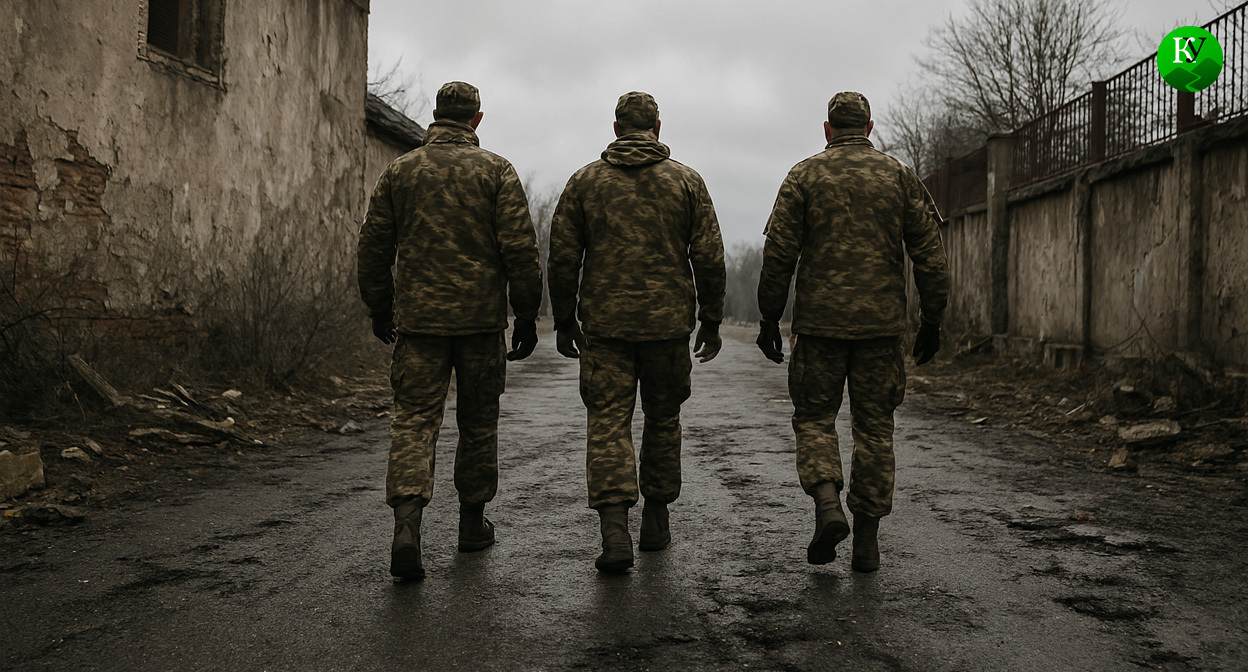 Военные на СВО. Иллюстрация создана «Кавказским узлом» с помощью ИИ в программе Copilot