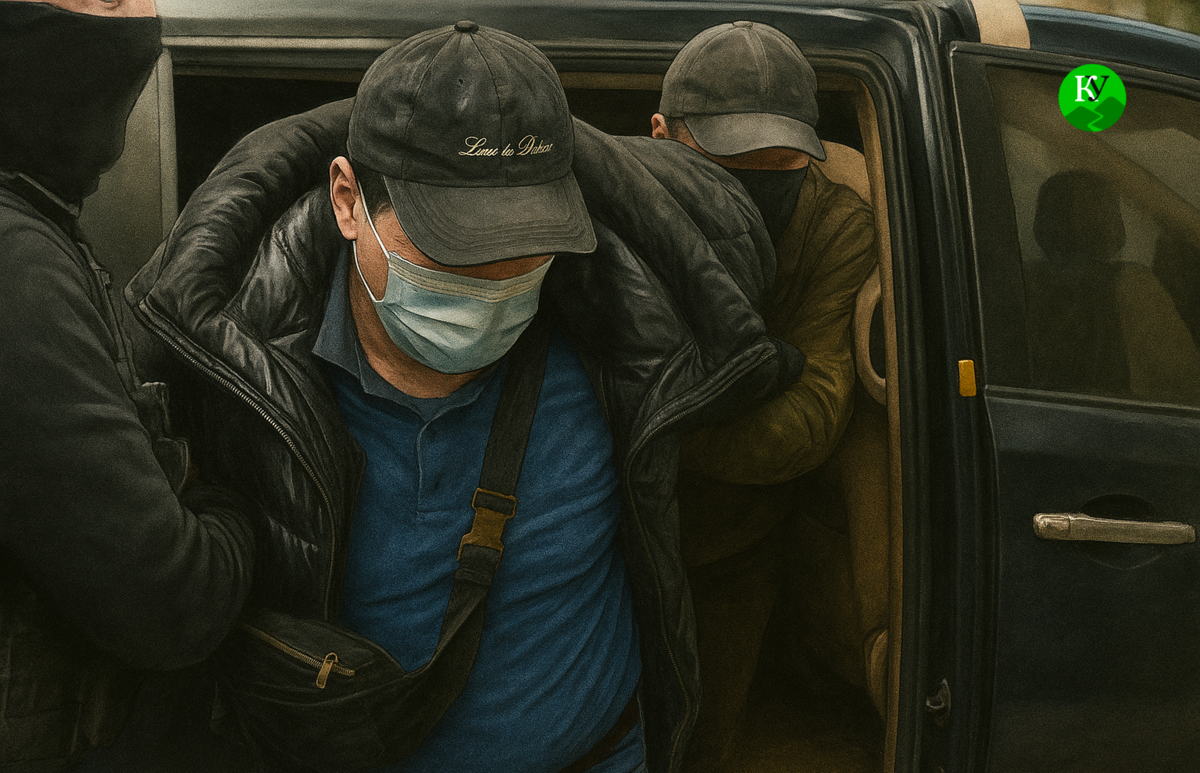 Передача задержанного. Иллюстрация создана "Кавказским узлом" с помощью ИИ в программе Copilot