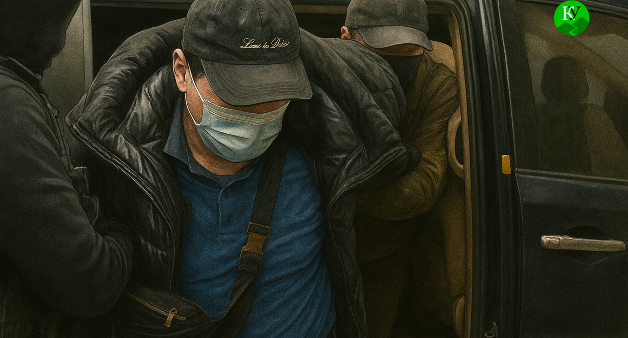 Передача задержанного. Иллюстрация создана "Кавказским узлом" с помощью ИИ в программе Copilot