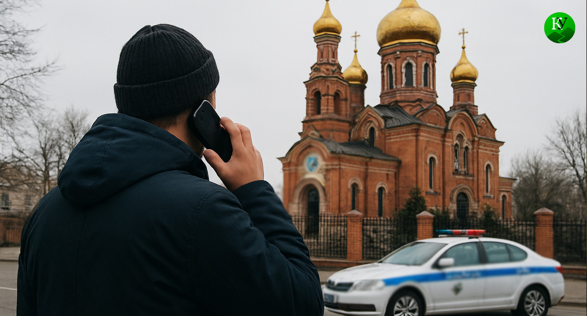 Мужчина сообщает о подготовке к захвату заложников. Иллюстрация создана «Кавказским узлом» с помощью ИИ в программе Copilot