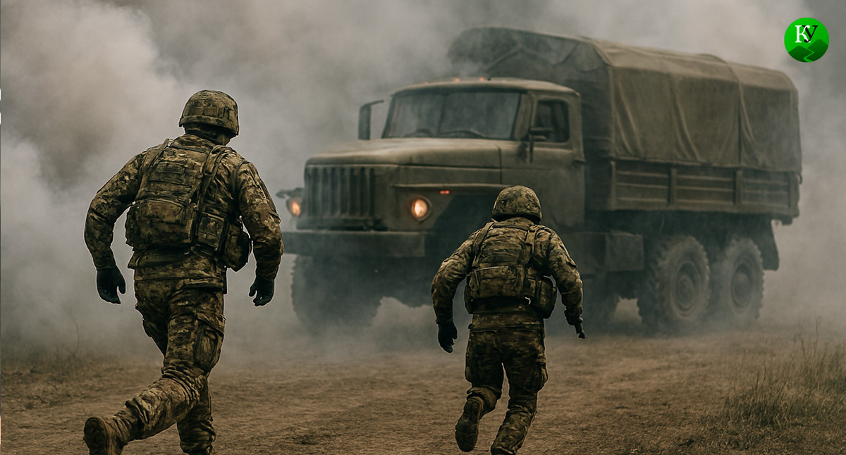 Военные на СВО. Иллюстрация создана «Кавказским узлом» с помощью ИИ в программе Copilot