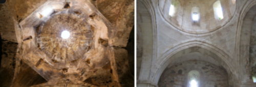 Изменение формы купола монастыря "Трое юношей" ("Ериц Манканц"). Фото предоставлено "Кавказскому узлу" Фаигом Исмаиловым.