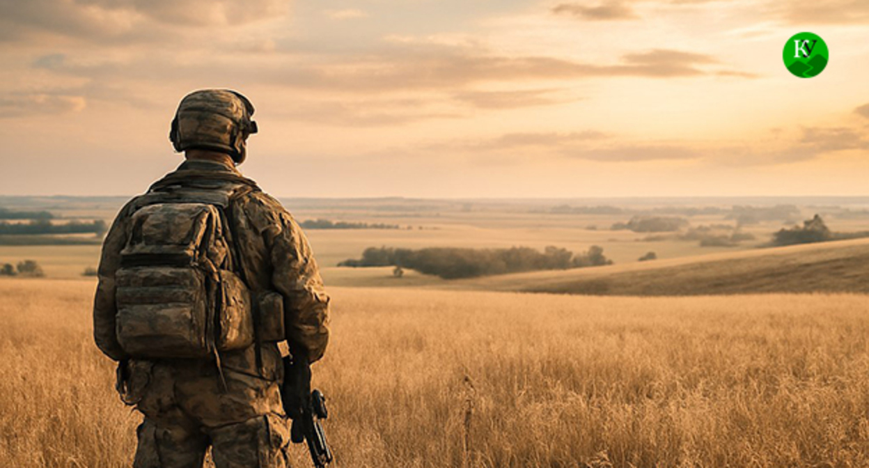 Военнослужащий. Иллюстрация "Кавказского узла" созданная при помощи ИИ в программе Copilot