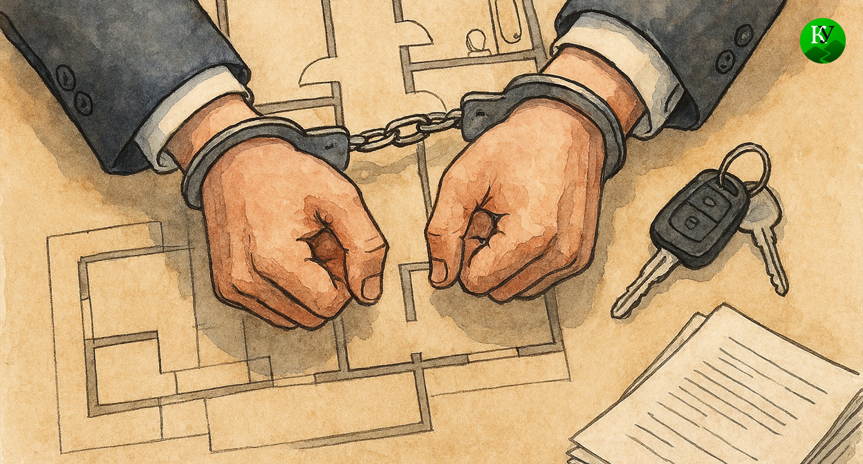 Руки в наручниках. Иллюстрация создана «Кавказским узлом» с помощью ИИ в программе Copilot