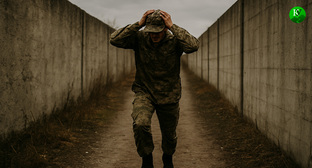 Военный на СВО. Иллюстрация создана «Кавказским узлом» с помощью ИИ в программе Copilot