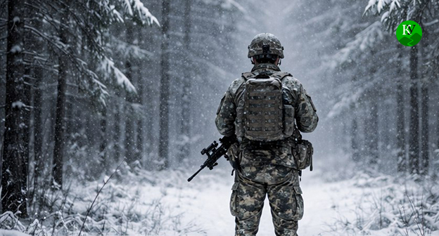 Военный. Иллюстрация создана "Кавказским узлом" при помощи ИИ в программе Copilot