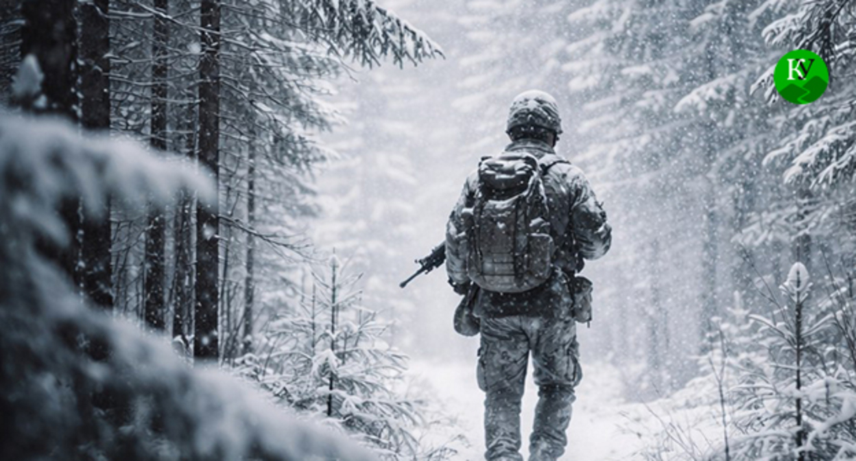 Военный. Иллюстрация создана "Кавказским узлом" при помощи ИИ в программе Copilot