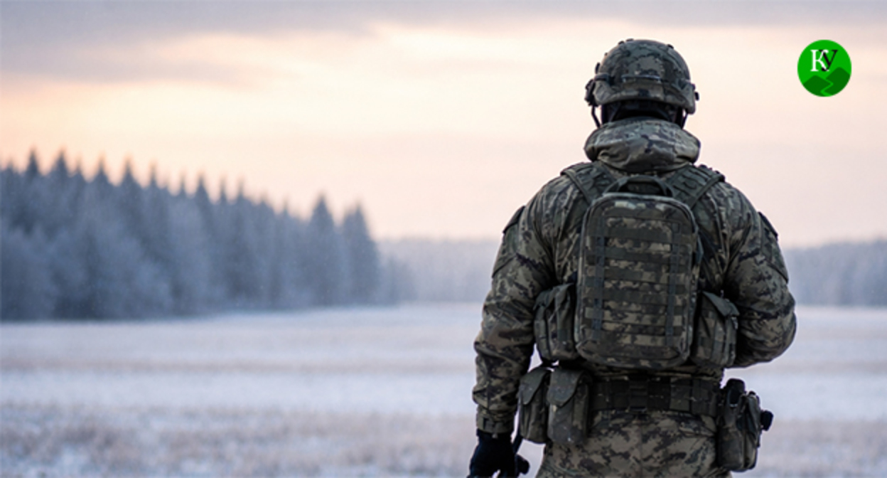 Военнослужащий. Иллюстрация создана "Кавказским узлом" при помощи ИИ в программе Copilot