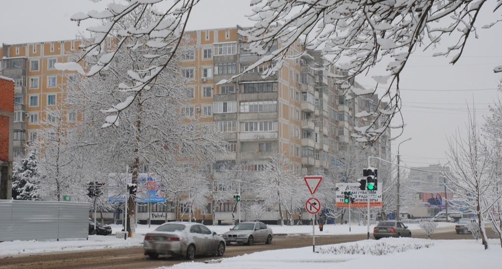 Белореченск. Фото: пресс-служба администрации города https://adm-belorechensk.ru/presscenter/photos/gorod-zimoy/