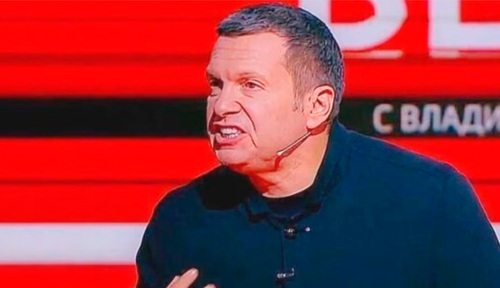 Соловьев. Кадр из видео передачи Вечер с Владимиром Соловьевым
: https://rutube.ru/u/solovievlive/