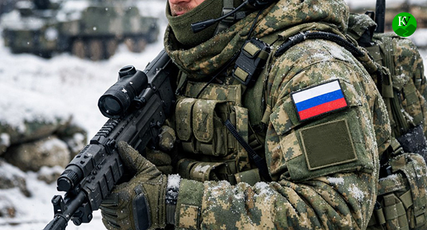 Военнослужащий. Иллюстрация создана "Кавказским узлом" при помощи ИИ в программе Copilot