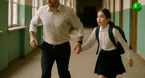 Похищение школьницы. Иллюстрация создана «Кавказским узлом» с помощью ИИ в программе Copilot