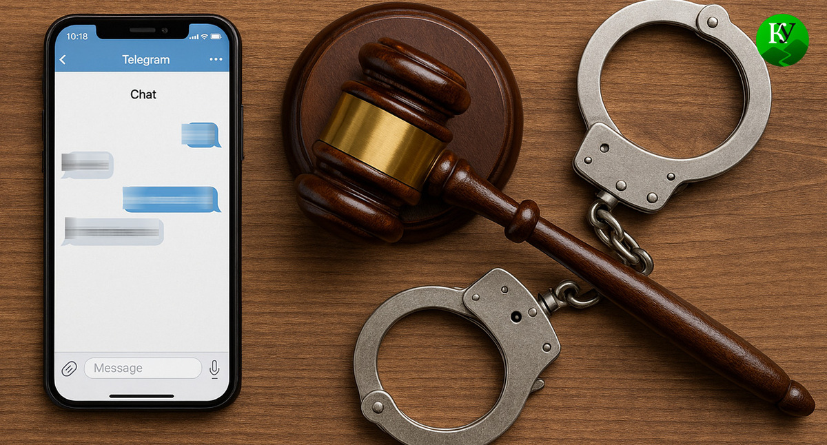 Смартфон и наручники. Иллюстрация создана «Кавказским узлом» с помощью ИИ в программе Copilot