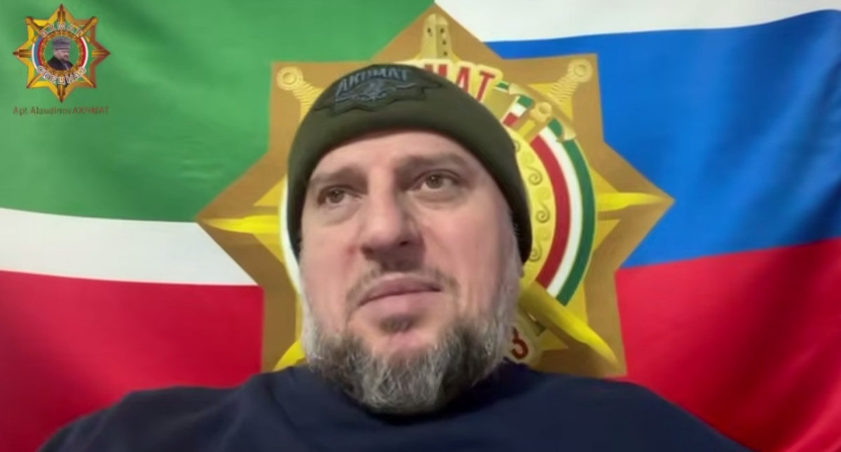 Апти Алаудинов. 9 февраля 2026 г. Кадр видео https://t.me/AptiAlaudinovAKHMAT/18362