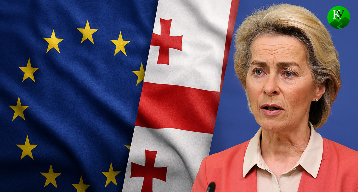 Урсула фон дер Ляйен. Иллюстрация создана «Кавказским узлом» с помощью ИИ в программе Copilot Урсула фон дер Ляйен. Иллюстрация создана «Кавказским узлом» с помощью ИИ в программе Copilot