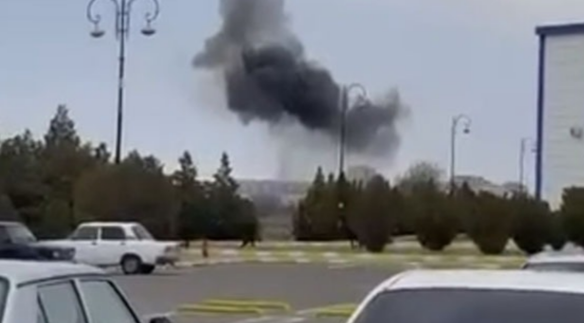 Атака беспилотников на Нахичевань. Стоп-кадр видео "Кавказского узла".https://www.youtube.com/short/1RYIAHwpFgc