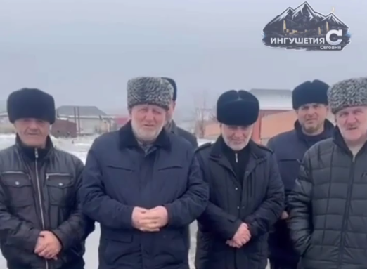 Кадр видеообращения жителей Сагопши к Калиматову. Фото: News_Ingushetii Official / Telegram-канал