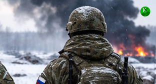 Военнослужащий. Иллюстрация создана "Кавказским узлом" при помощи ИИ в программе Copilot